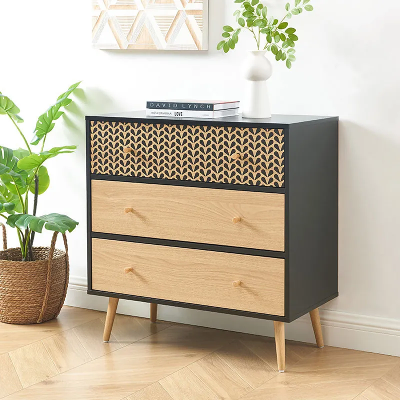 Commode Capucine Noir - 78x39.5x80cm-1