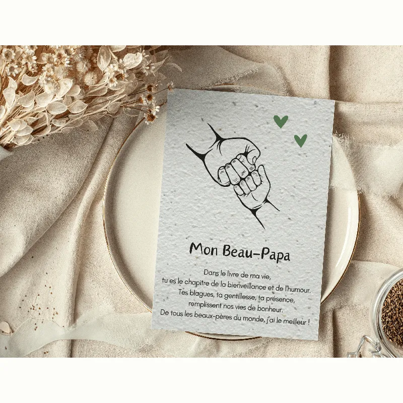 Carte à planter A6 - Mon Beau Papa-1