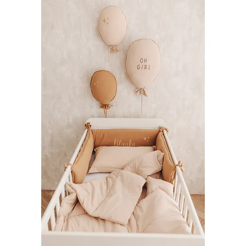 Tour de lit Coton Camel - 210cm-6