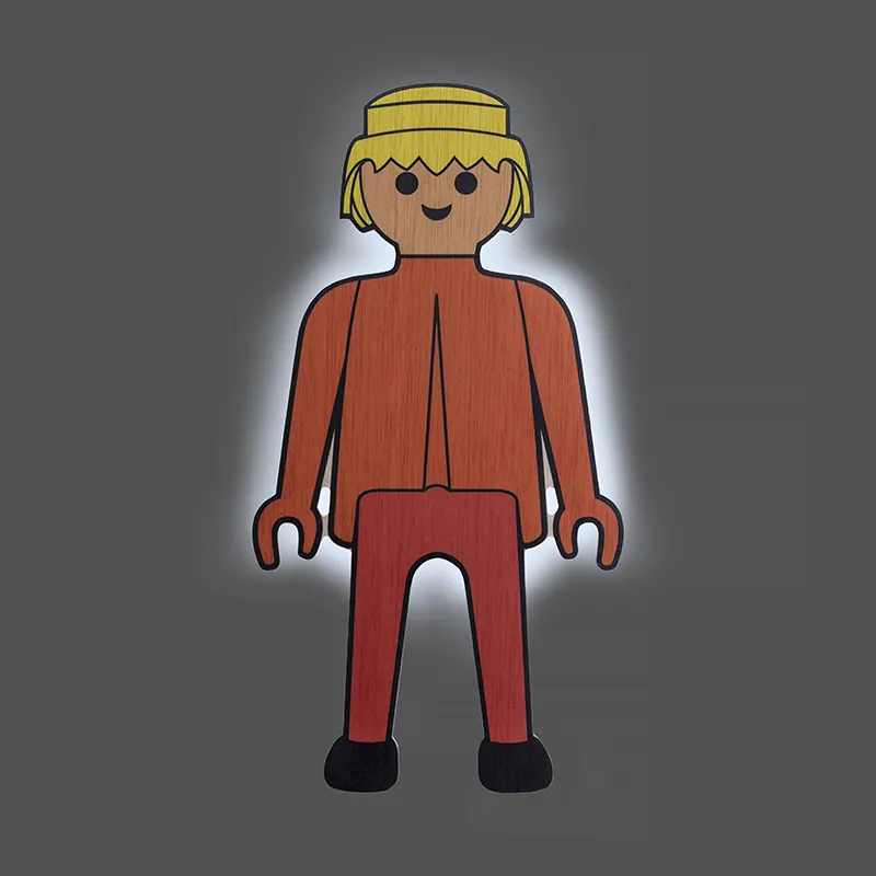 Lampe décorative à poser Playmobil Garçon - 50x26x4,5cm-0