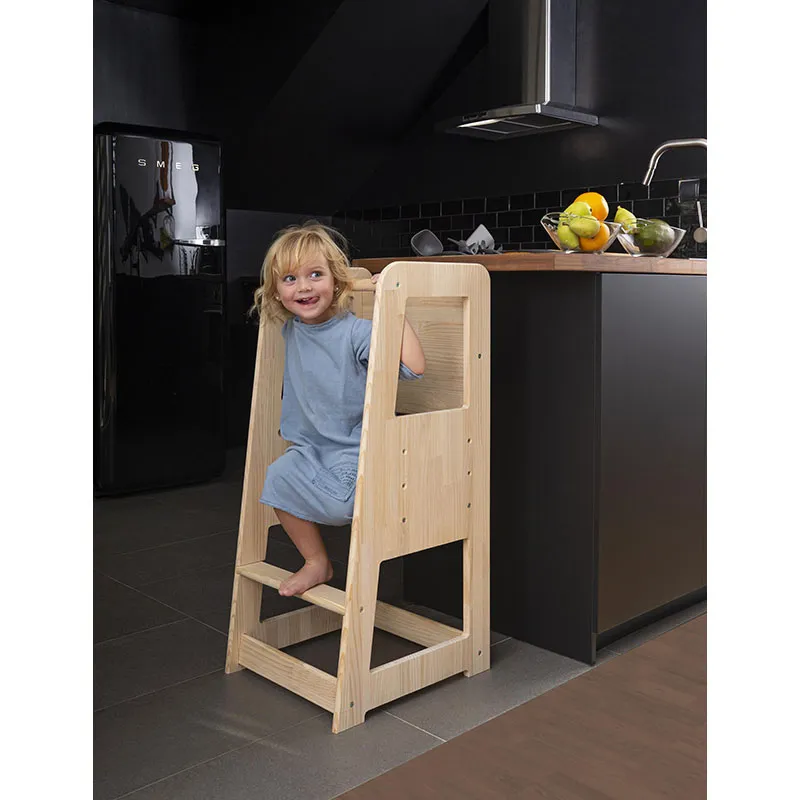Tour d'apprentissage Montessori Naturel - 90x40cm-2