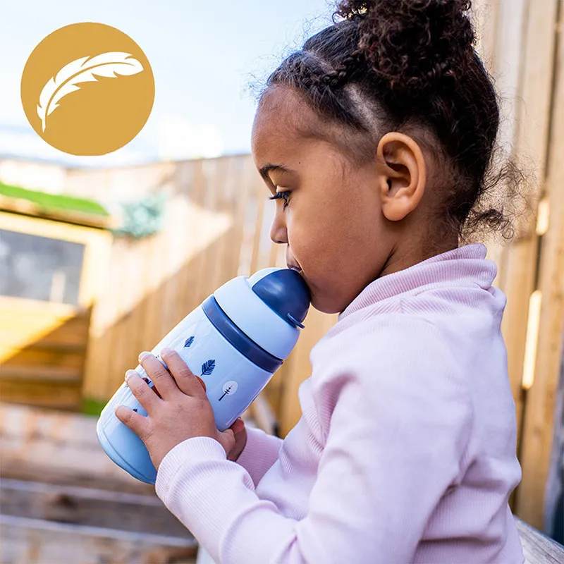 Tasse isotherme à paille 266ml Taupe - 12m+-3