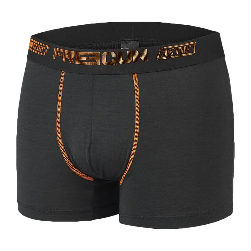 4 Boxers Homme AKTIV Freegun - Noir-3