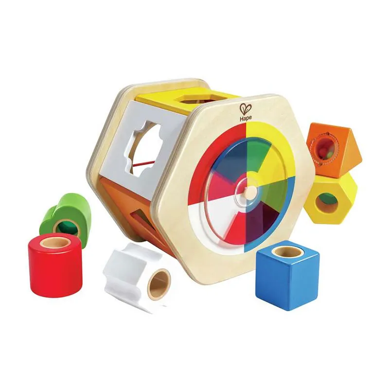 Trieur de formes en bois 7pcs - 12m+-0