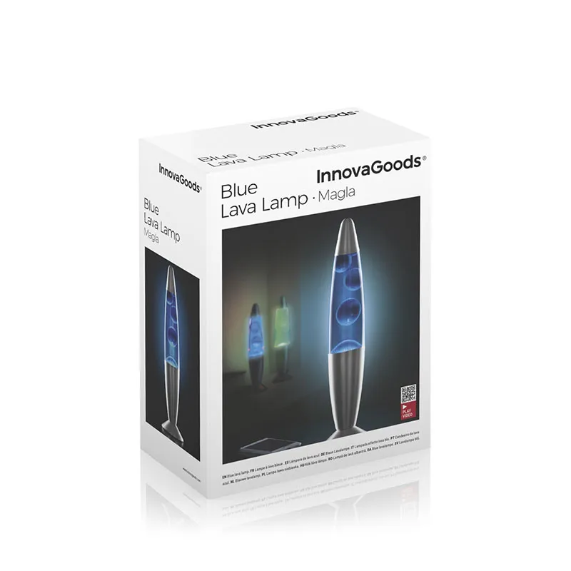 Lampe à Lave Magma Bleu - 33,5cm-3