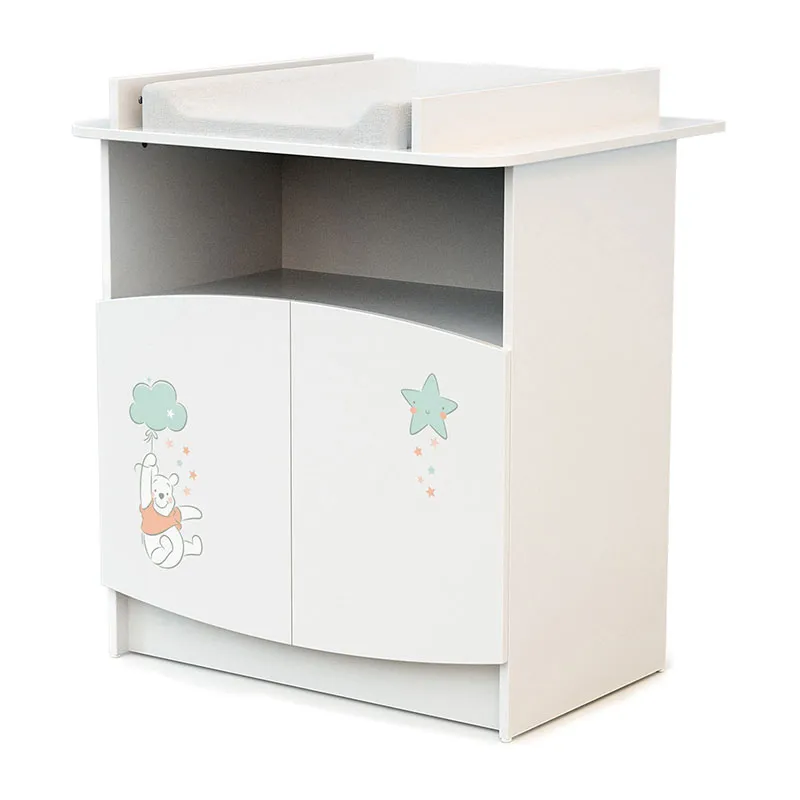 Meuble à langer Disney Winnie in sky Blanc - 79x65x92cm-0