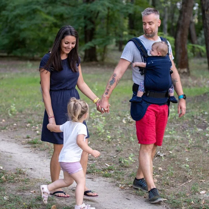 Porte bébé Love Buckle Carrier - Bleu-4