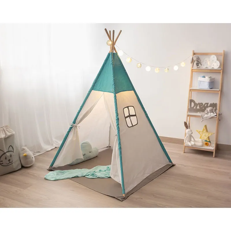 Tente Tipi Bleu - 100x100x160cm-1