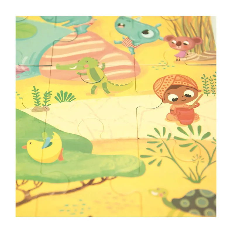 Puzzle pièces géantes Savane 40pcs - 36m+-4