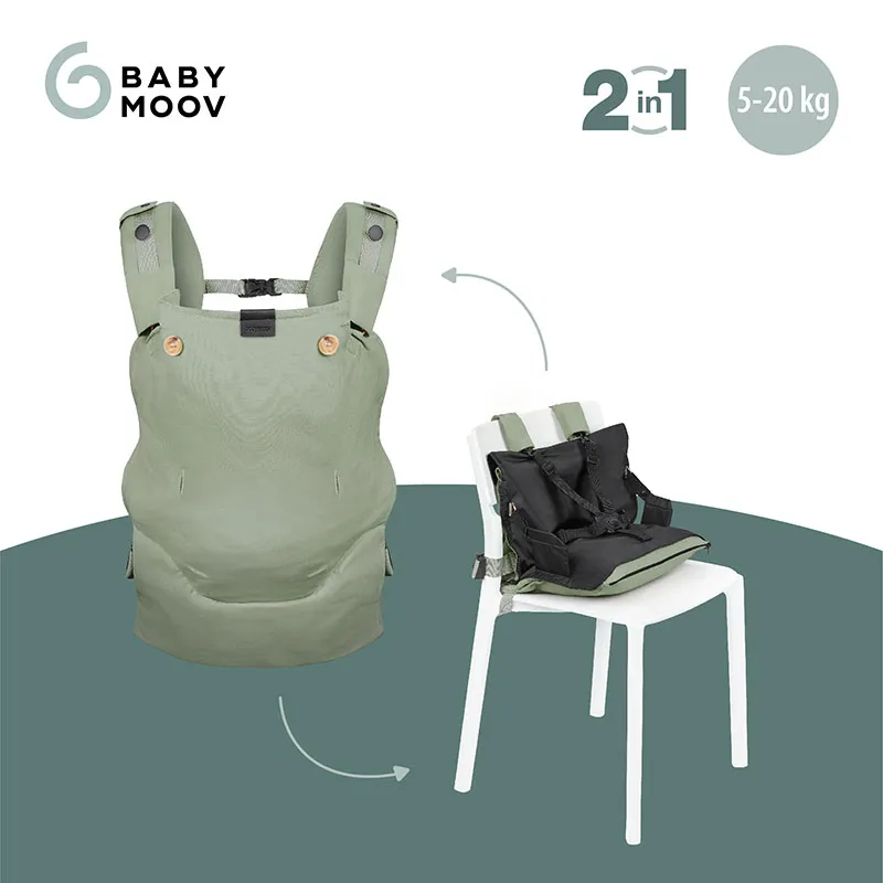 Porte-bébé évolutif Moov & Boost Vert - 0m+-2