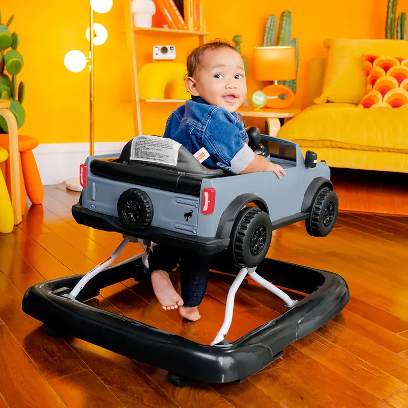 Trotteur 4en1 avec volant interactif amovible - 6m+-9