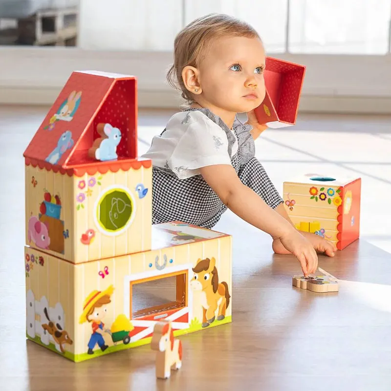 Jeu à empiler Ma première ferme 10pcs - 12m+-1