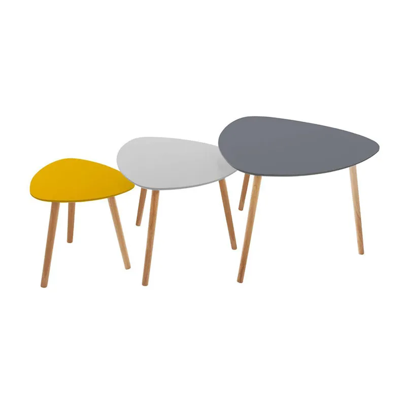 3 Tables à café Mileo - 34/47/60cm-0