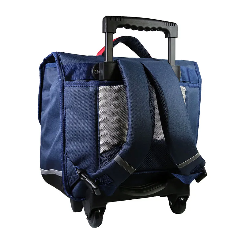Cartable à roulettes Phileas USA Bleu - 38x34cm-3