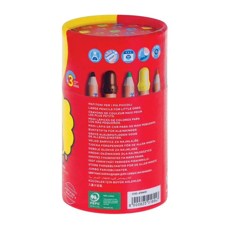 Pot Crayons de couleur Be-bè Maxi - 10pcs-3