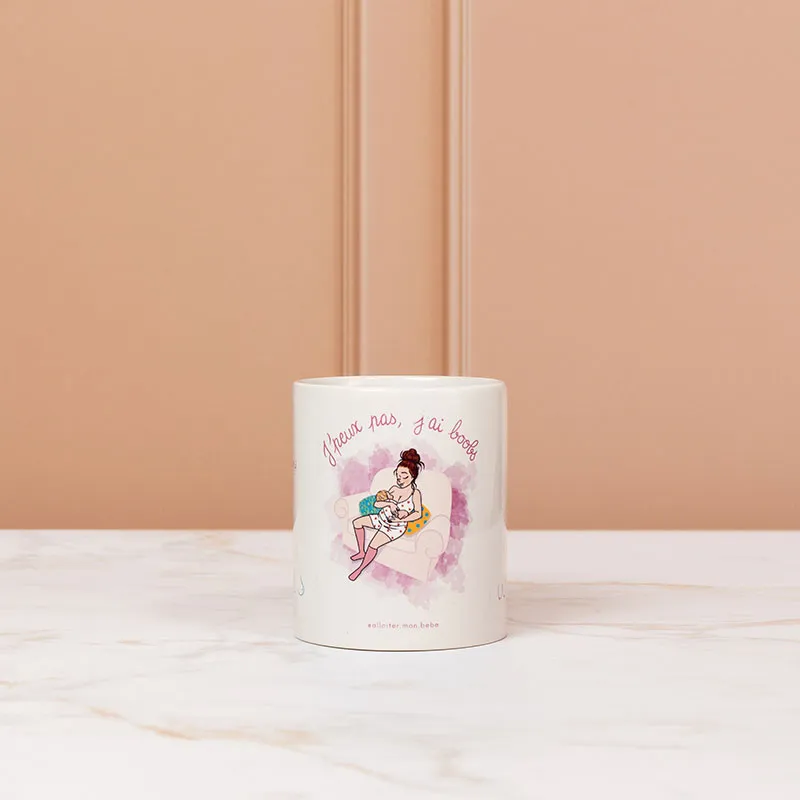 Mug « J’peux pas, j’ai boobs »-0