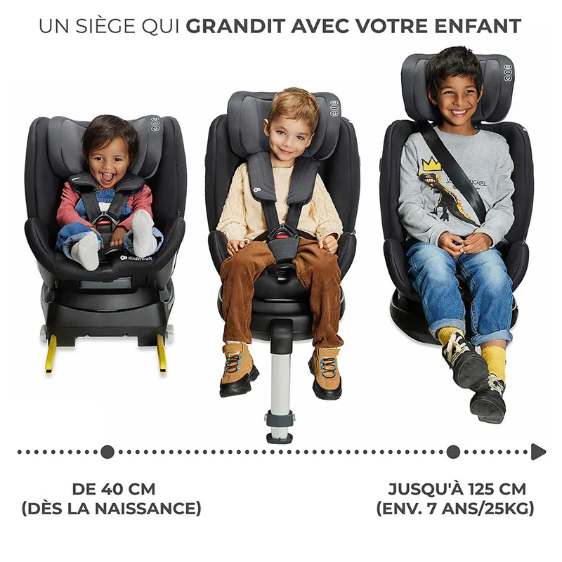 Siège-auto XRIDER i-Size/Isofix 40-125cm - Grey-10