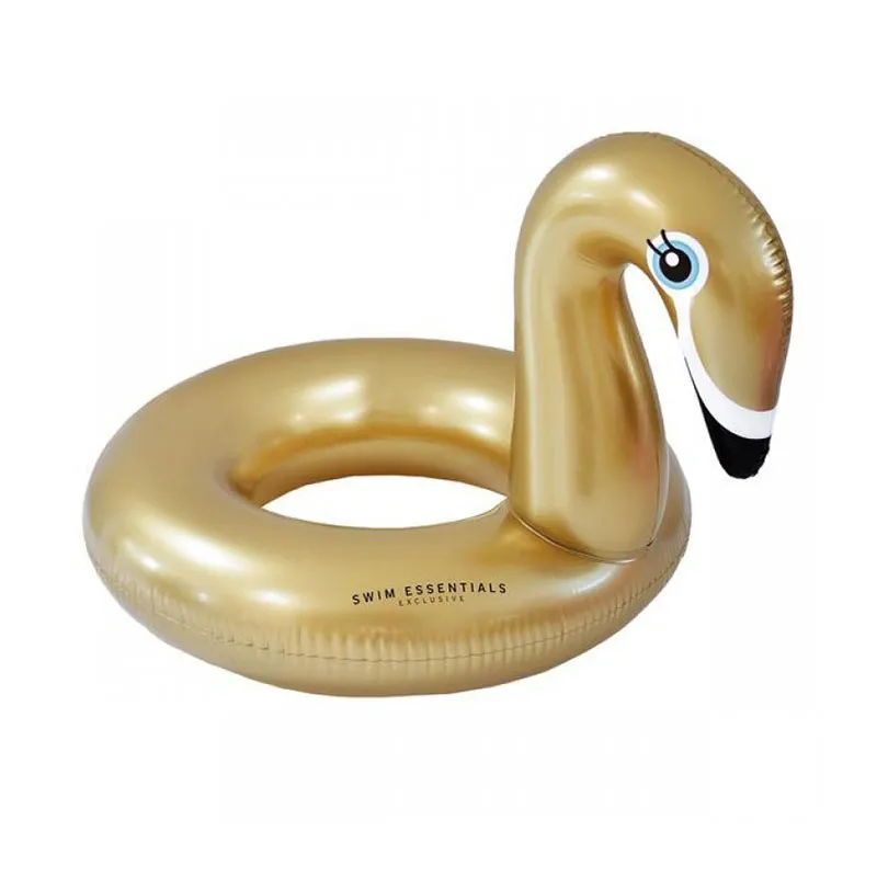 Bouée gonflable Cygne Doré Ø105cm - 6+-1