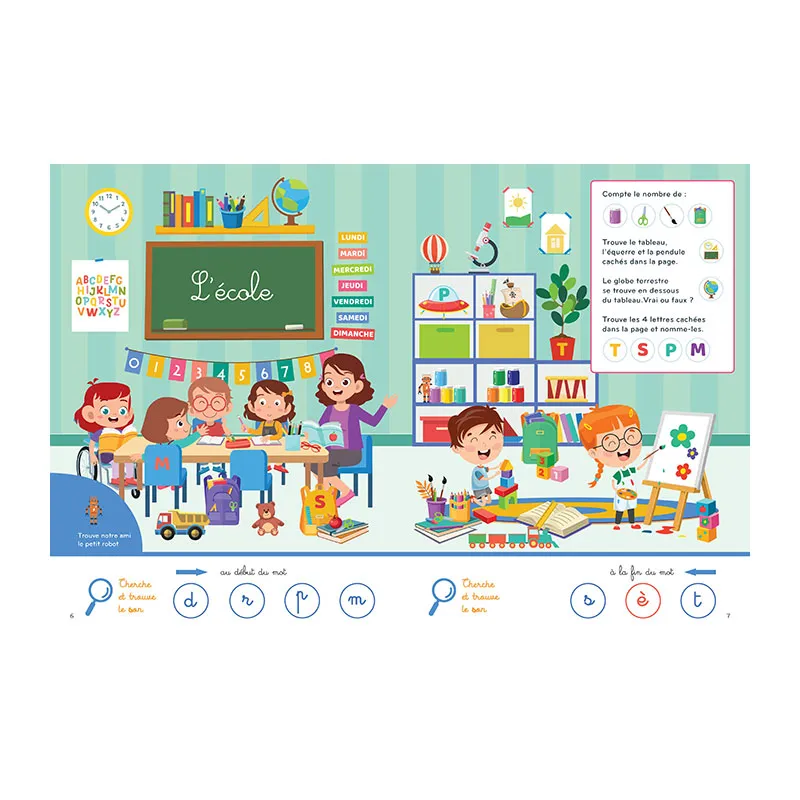 Cherche et trouve Les lettres et syllabes - 3+-4