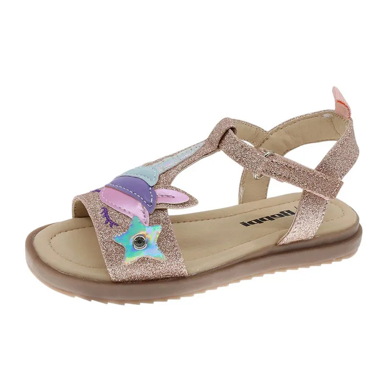 Sandales Licorne Enfant - Rose-0