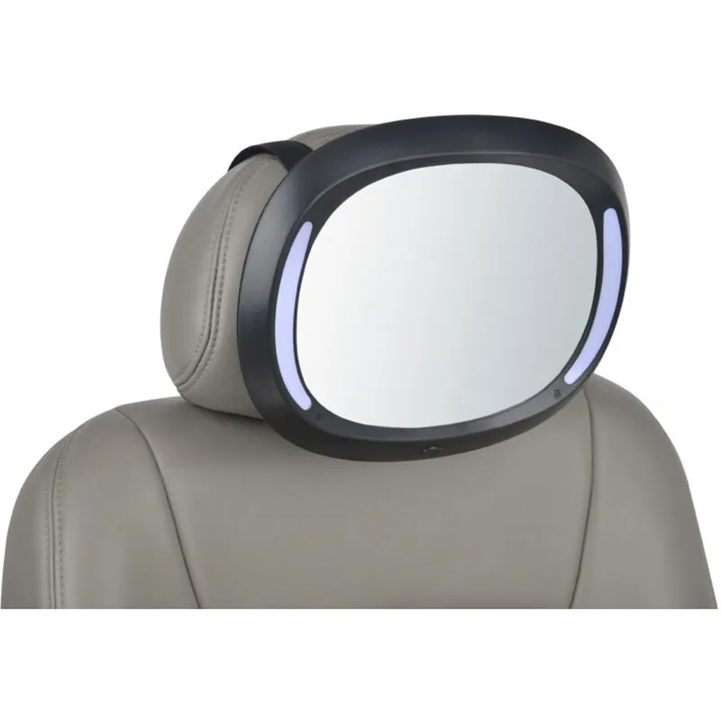 Miroir Luxury LED bébé siège arrière - Noir-6