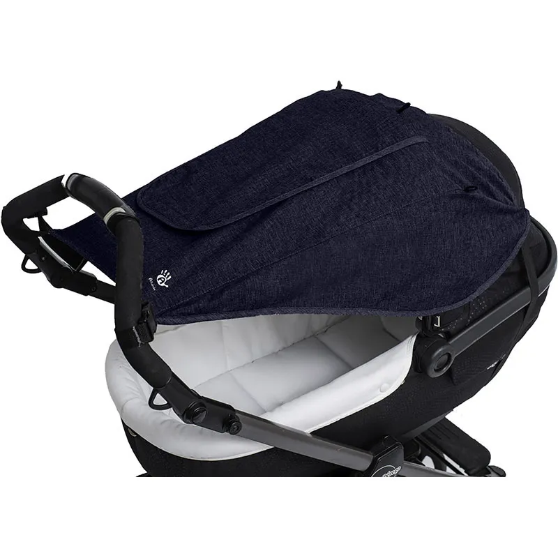 Auvent universel poussette anti-UV Deluxe Bleu Marine - 67x50cm-1