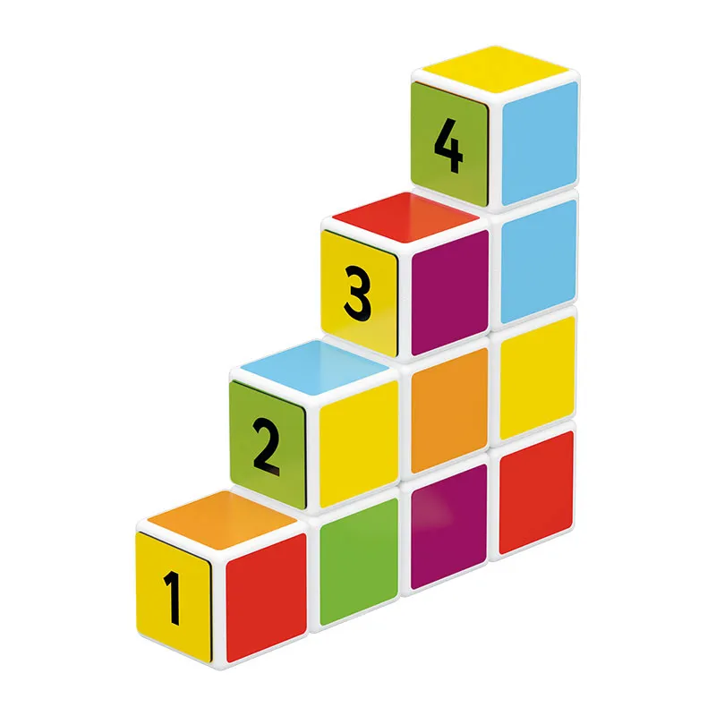 10 Cubes magnét. Maths Building - 3+-4