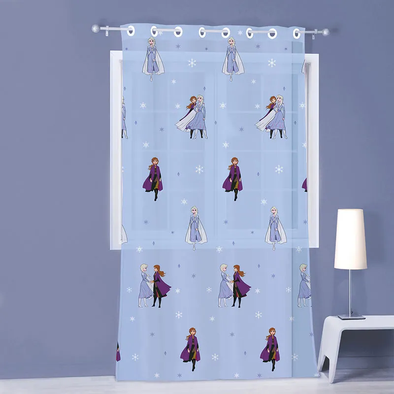 Voilage Reine des Neiges 2 Bleu - 140x240cm-0