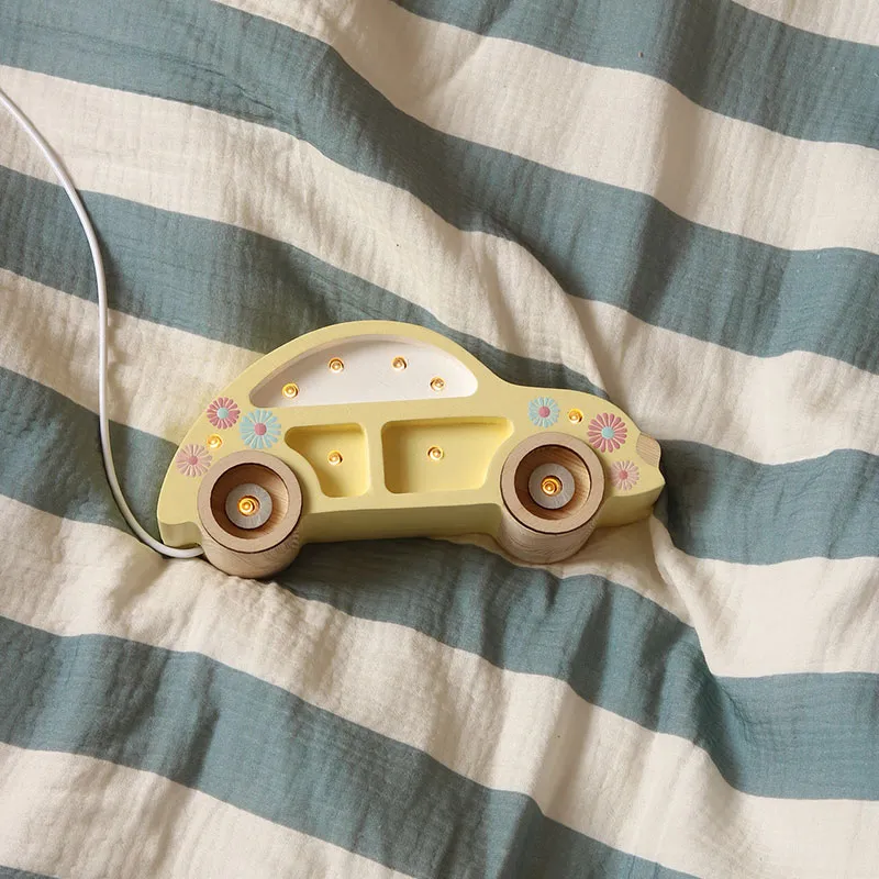 Lampe Veilleuse Voiture Coccinelle Tournesol - 10x20,5x5,5cm-4