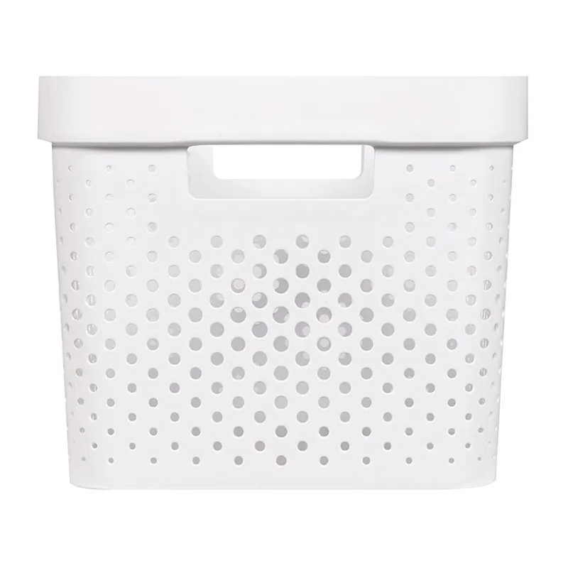 Panier Infinity dots recyclé Blanc - 17L-3