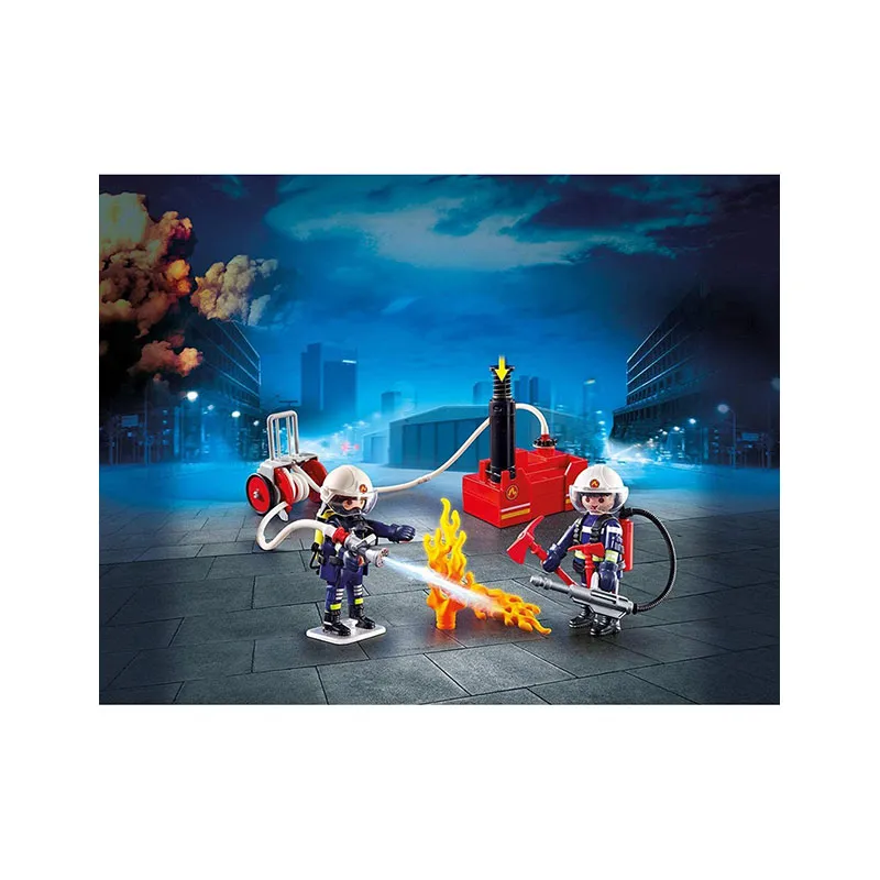 Pompiers avec matériel d'incendie City Action - 4+-1