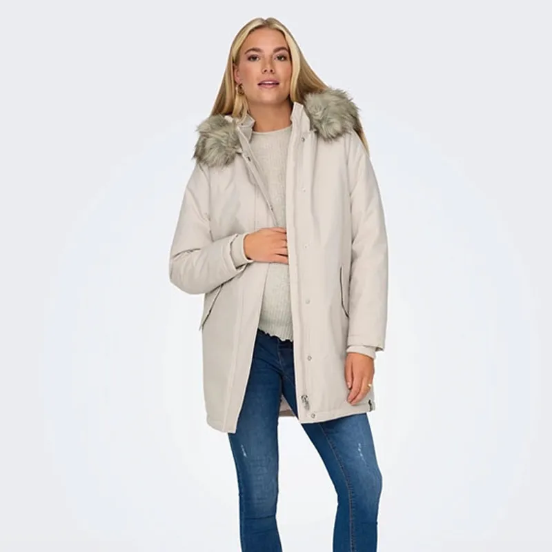 Parka de grossesse Newkaty - Écru Moonbeam-0