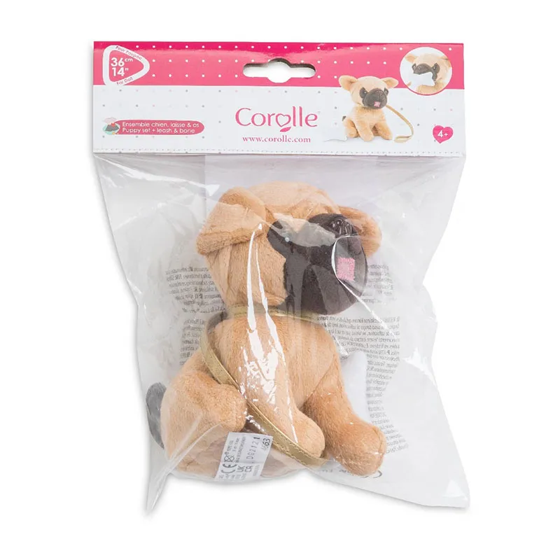 Chien avec laisse + os poupée ma Corolle - 4+-5
