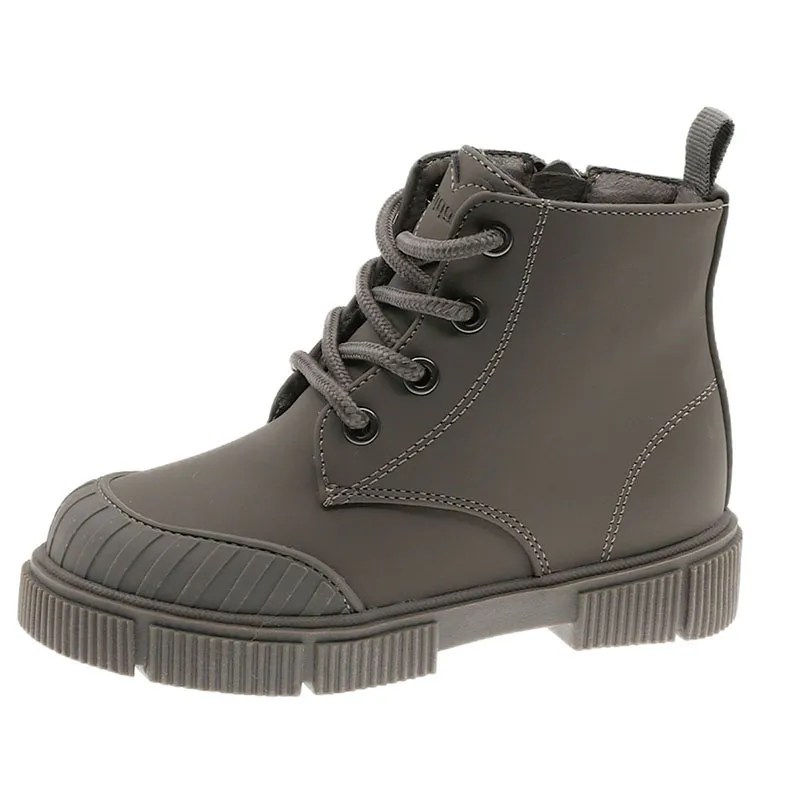 Bottines à lacets - Vert foncé-0