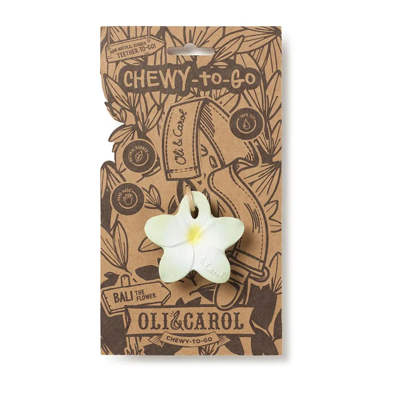 Mini anneau de dentition Caoutchouc Chewy Bali la fleur - 0m+-3