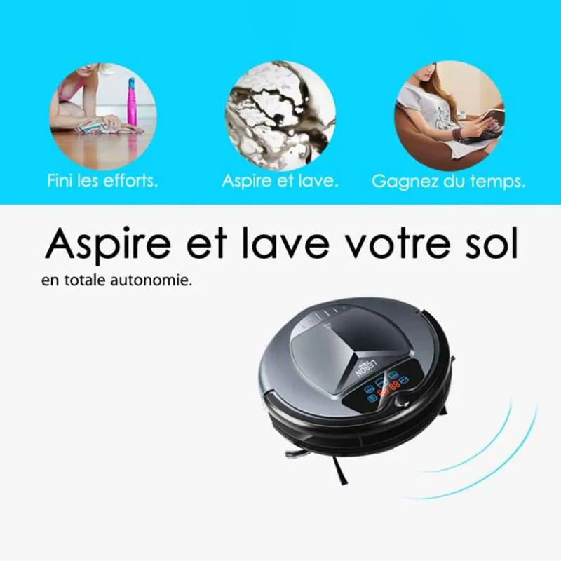 Aspirateur Robot Laveur Lebon E-Washer + Kit de remplacement offert-6