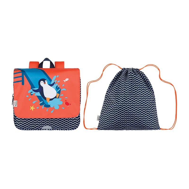 Cartable souple Jeux d'enfants - Orange-0