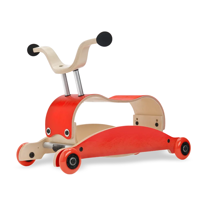 Porteur/Bascule 2en1 Mini Flip Rouge - 9m+-1