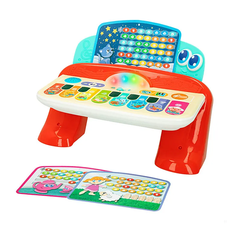 Piano tactile avec partitions Son & Lumière - 12m+-1