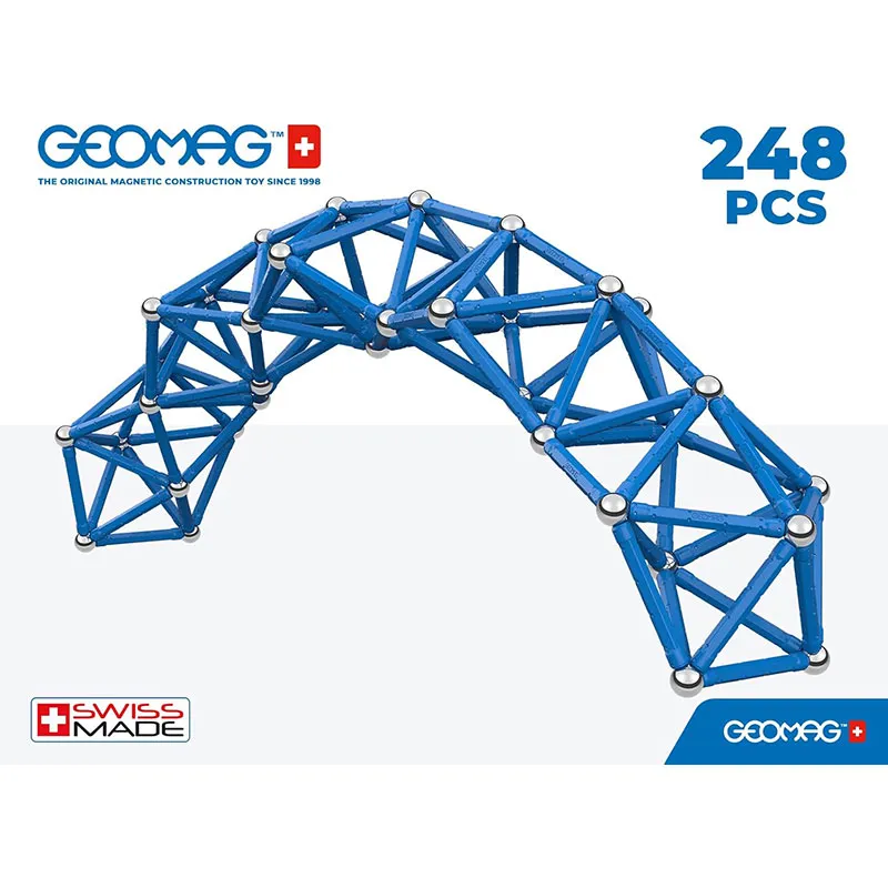 Jeu de construction magnét. Masterbox Bleu 248pcs - 8+-3