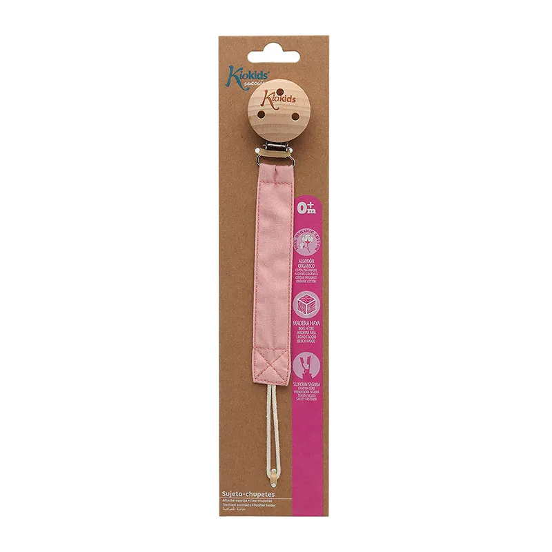 Attache-sucette Bois Rose - 23cm-3