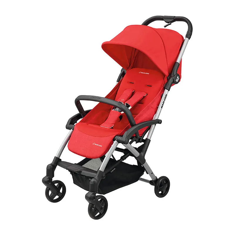 Trio Poussette Compacte Laika 2 Nomad Red + Cosi Rock sans base + Nacelle Laika - 0m+-1