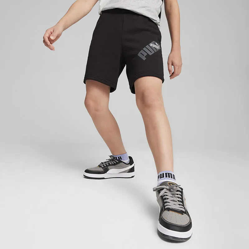 Short Puma Power Graphic Garçon - Noir-1