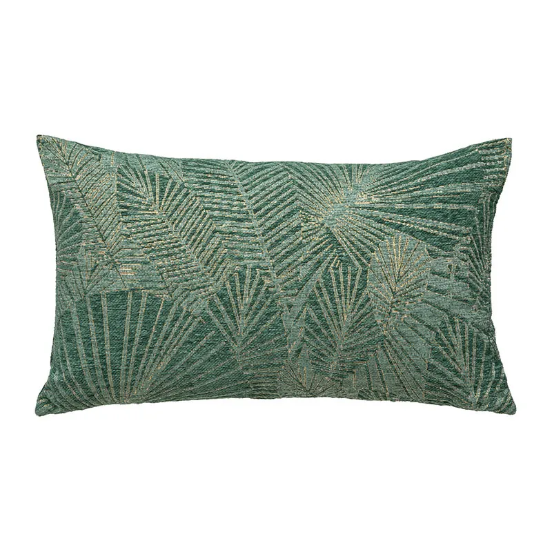 H. de coussin Jacquard Vert jade - 50x30x0,5cm-0