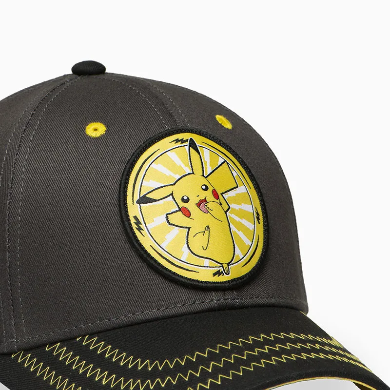 Casquette baseball Pokemon Pikachu - Noir/Gris/Jaune-1