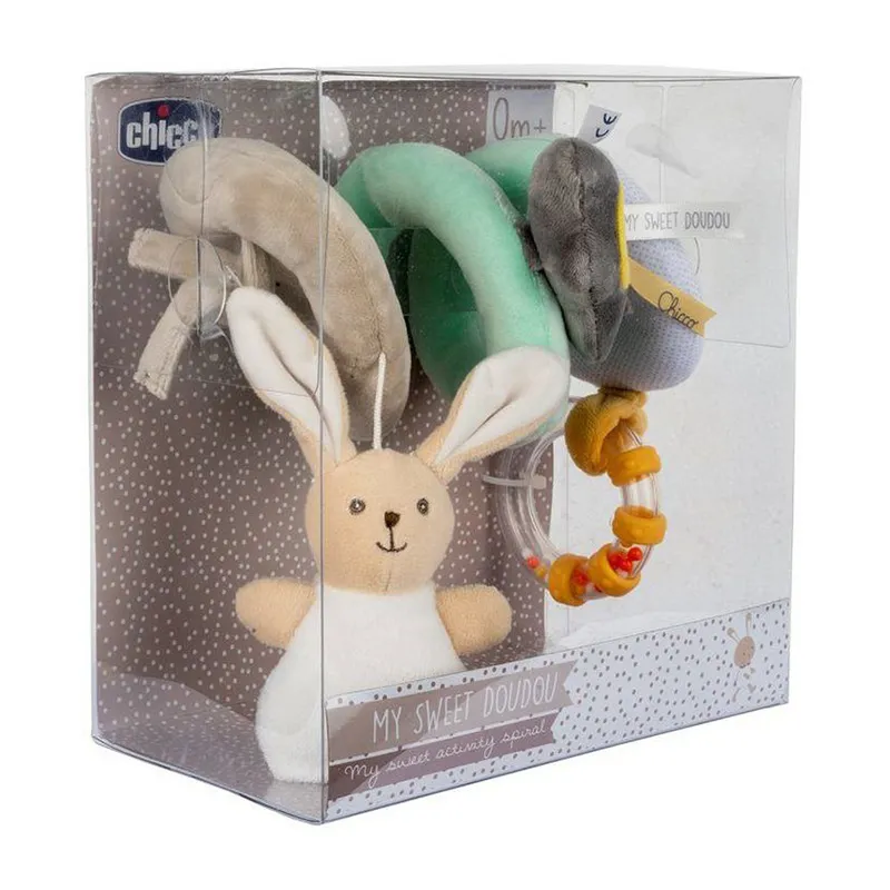 Spirale d'activités pour poussette Lapin - 0m+-3
