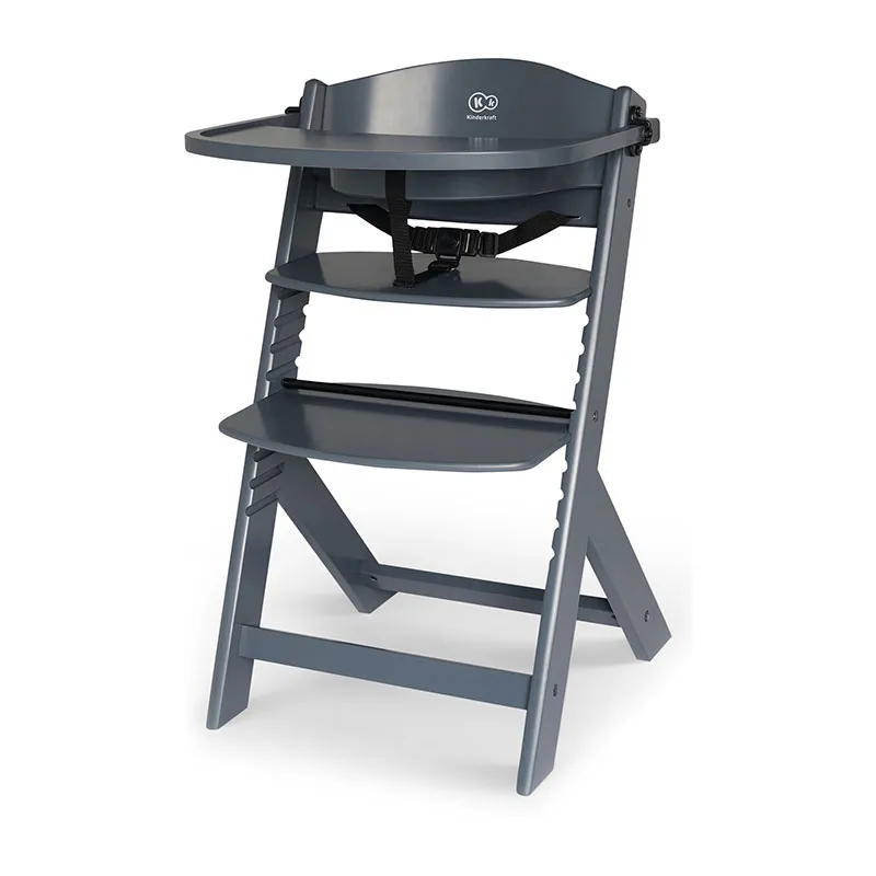Chaise haute évolutive Enock Gris - 6m+-1