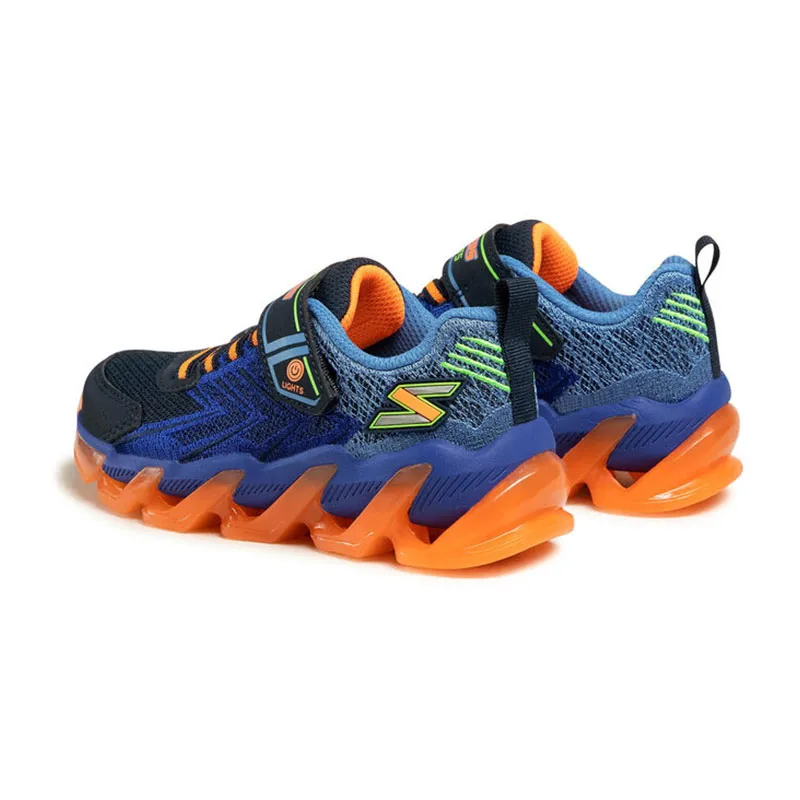 Baskets lumineuses S Lights Mega Surge - Bleu/Orange-4