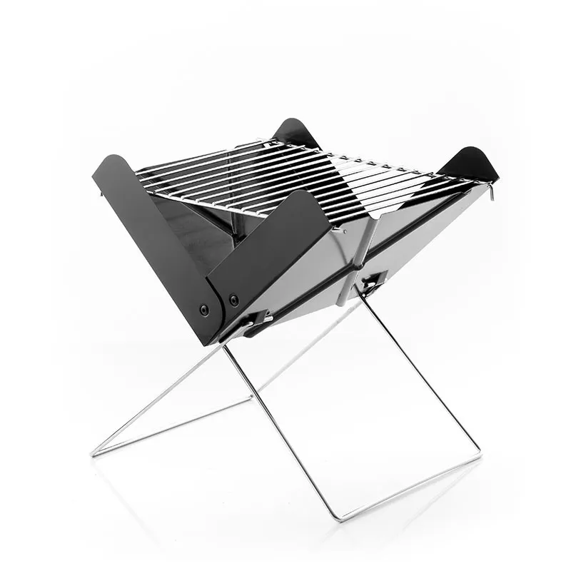 Mini-barbecue à charbon pliable - 31x28x30cm-1