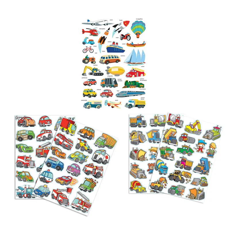 Gommettes véhicules urbains - 118pcs-0